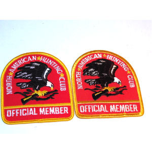 2 North America Hunting Club Official Member Patches